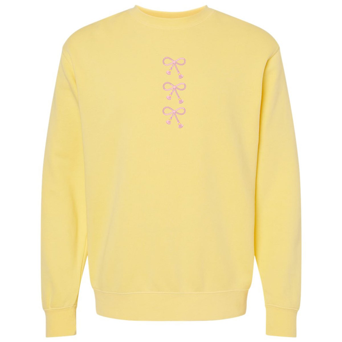 Embroidered Tasseled 'Bows' Cozy Crew from United Monograms