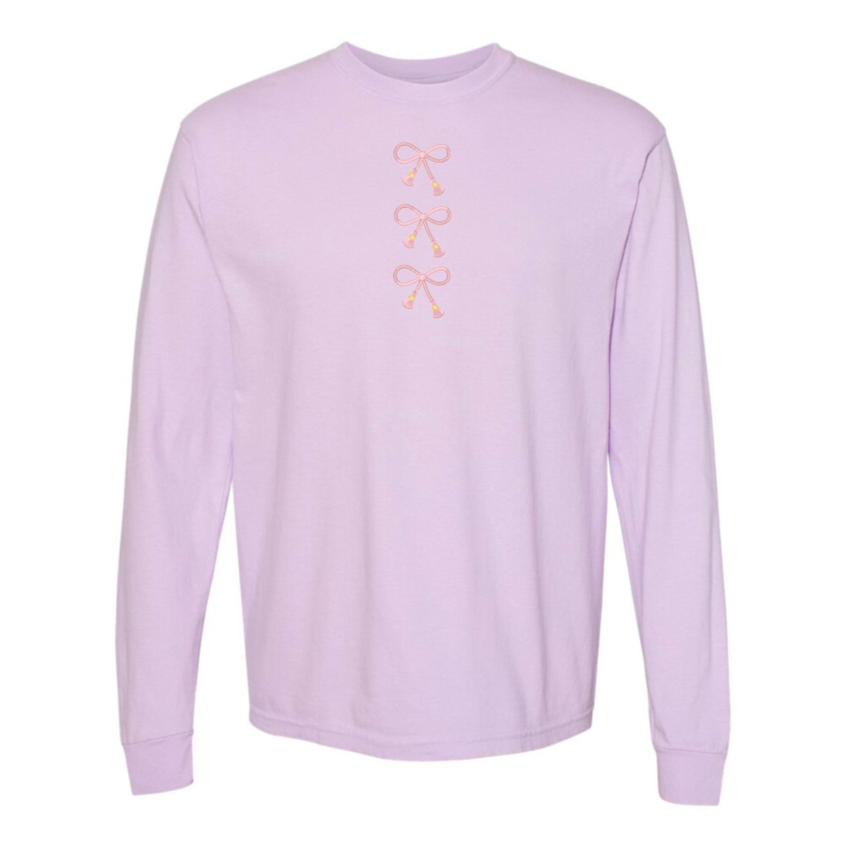 Embroidered Tasseled 'Bows' Long Sleeve from United Monograms