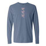 Embroidered Tasseled 'Bows' Long Sleeve from United Monograms