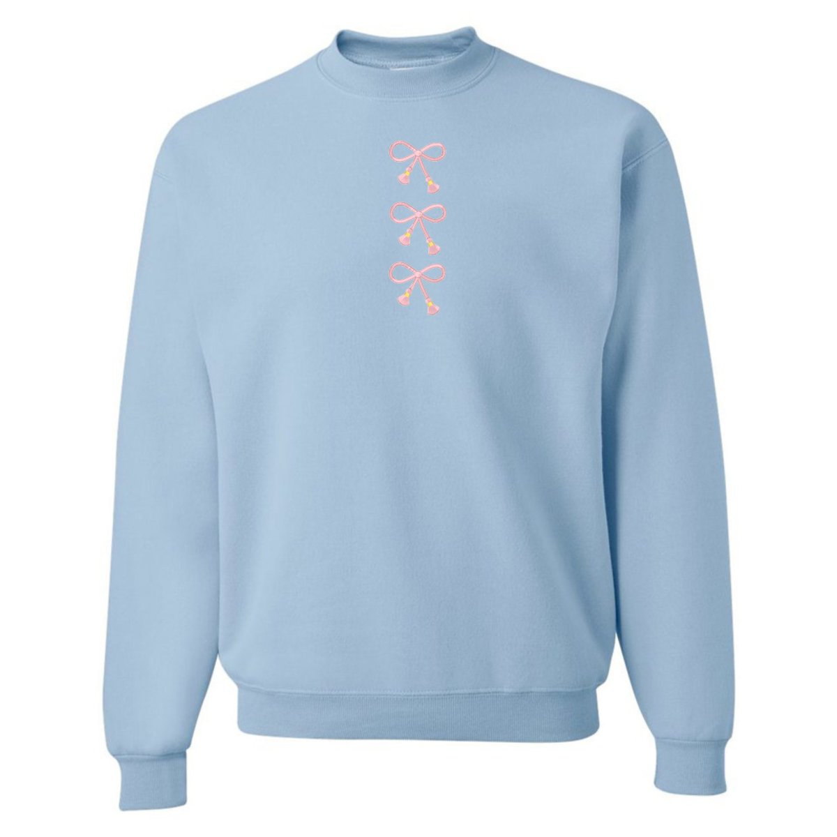 Embroidered Tasseled 'Bows' Sweatshirt from United Monograms