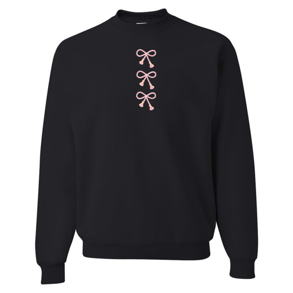 Embroidered Tasseled 'Bows' Sweatshirt from United Monograms