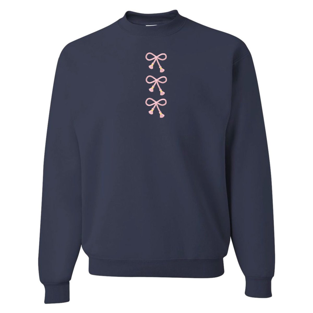 Embroidered Tasseled 'Bows' Sweatshirt from United Monograms
