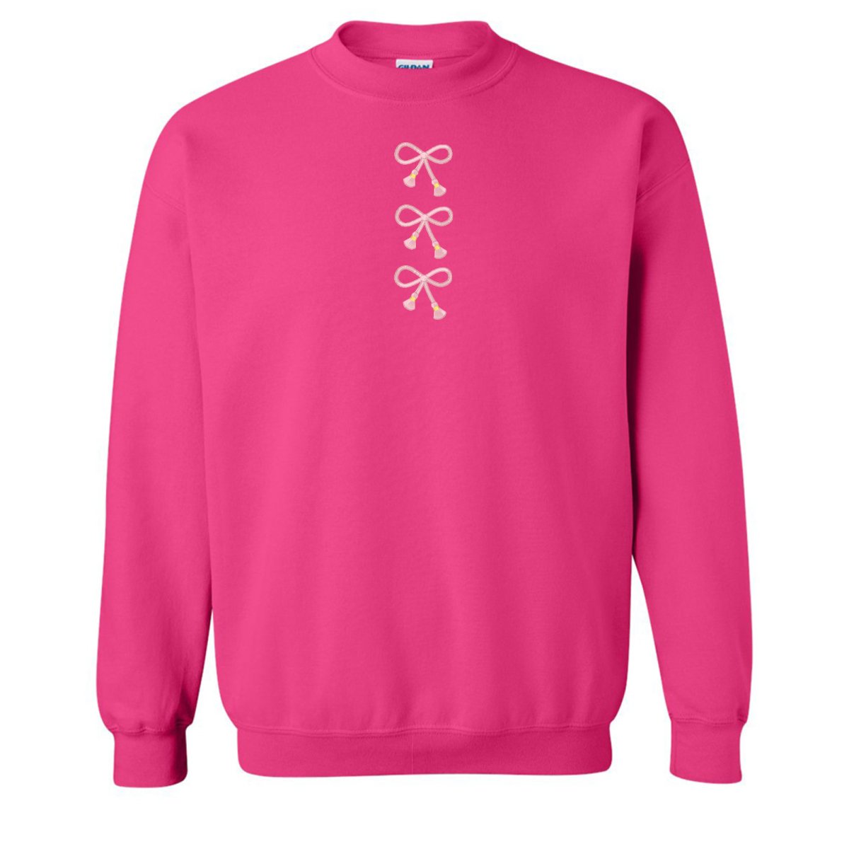 Embroidered Tasseled 'Bows' Sweatshirt from United Monograms
