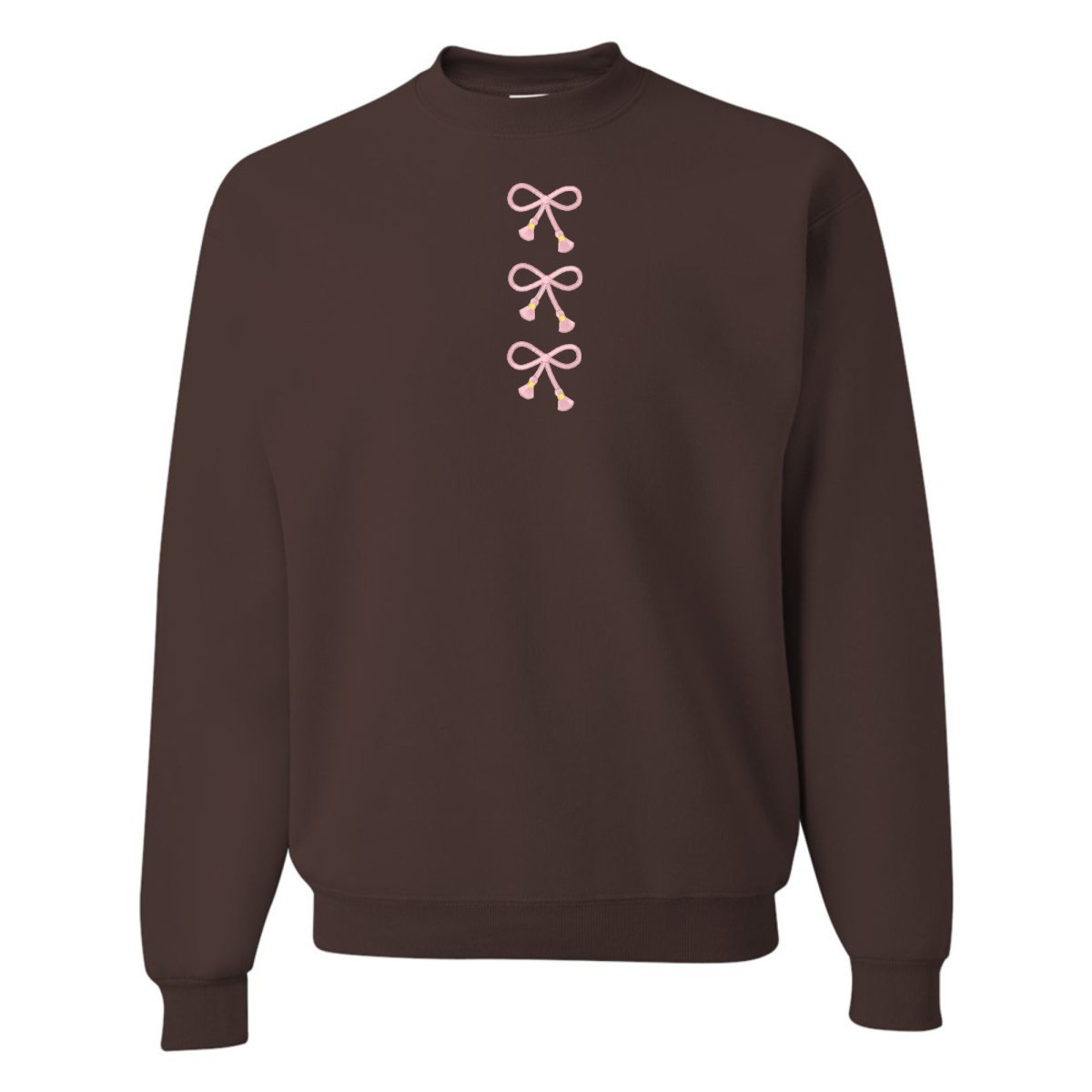 Embroidered Tasseled 'Bows' Sweatshirt from United Monograms