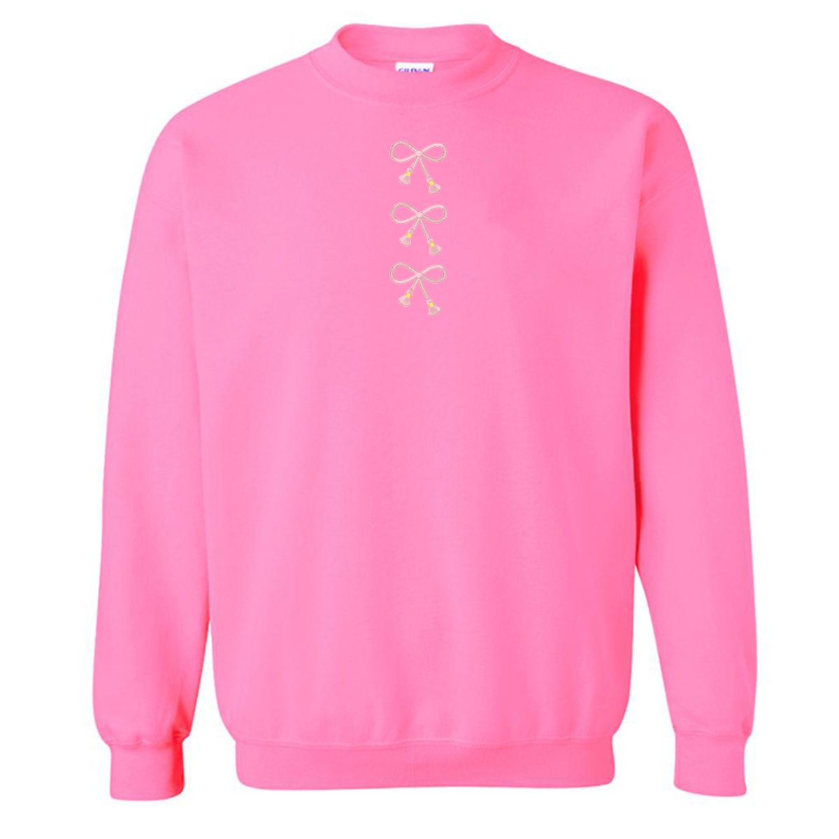 Embroidered Tasseled 'Bows' Sweatshirt from United Monograms