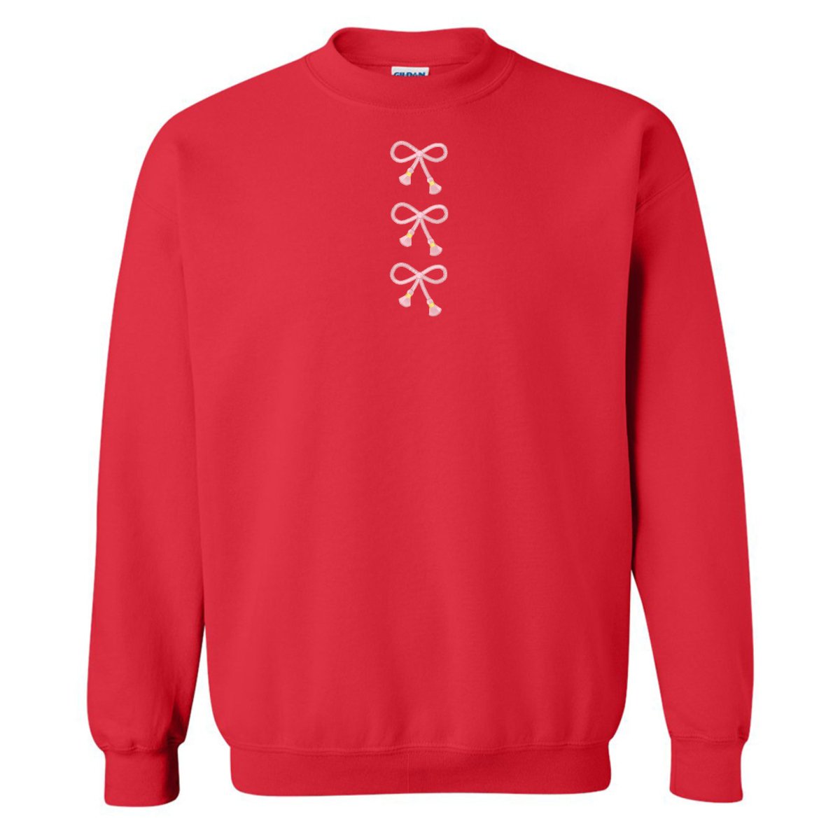 Embroidered Tasseled 'Bows' Sweatshirt from United Monograms