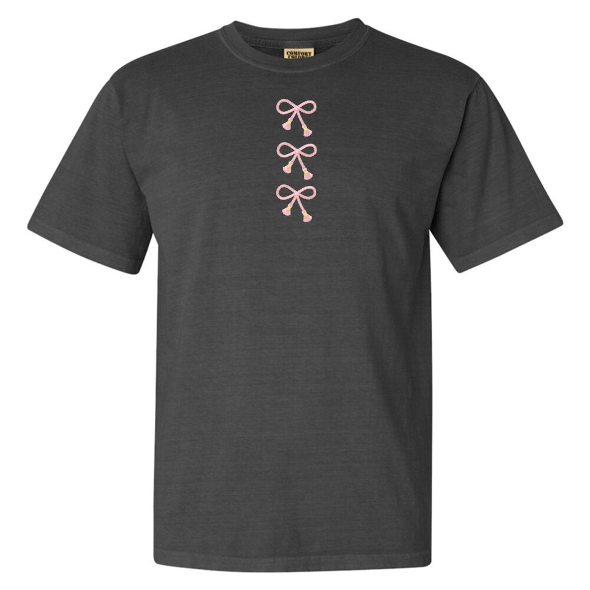 Embroidered Tasseled 'Bows' T-Shirt from United Monograms