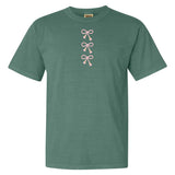 Embroidered Tasseled 'Bows' T-Shirt from United Monograms