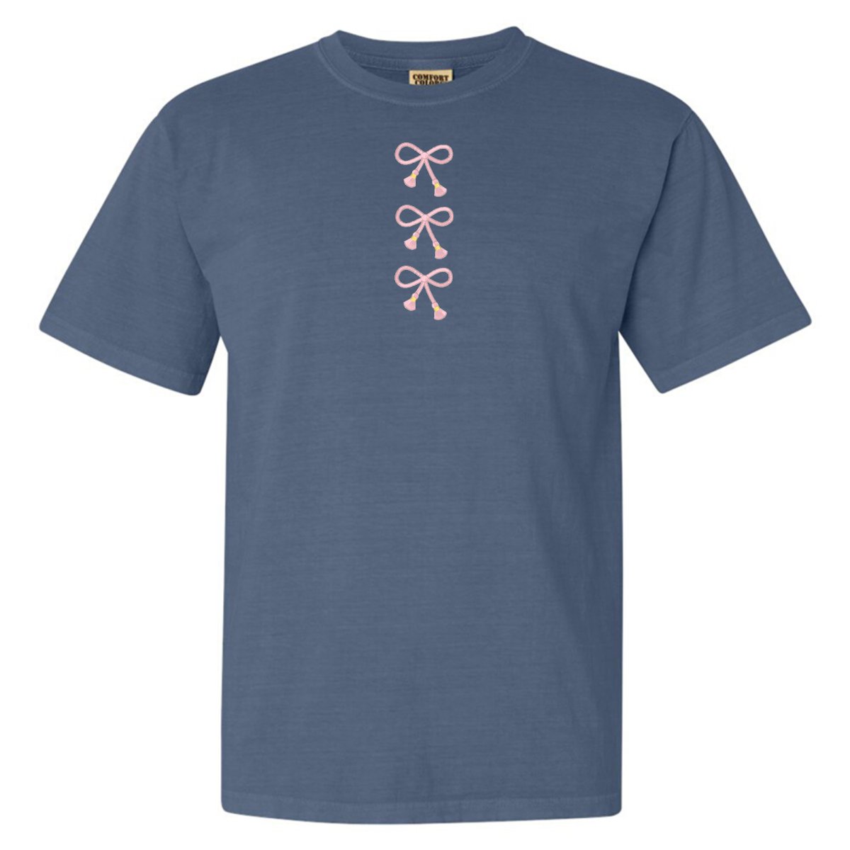 Embroidered Tasseled 'Bows' T-Shirt from United Monograms
