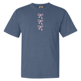 Embroidered Tasseled 'Bows' T-Shirt from United Monograms