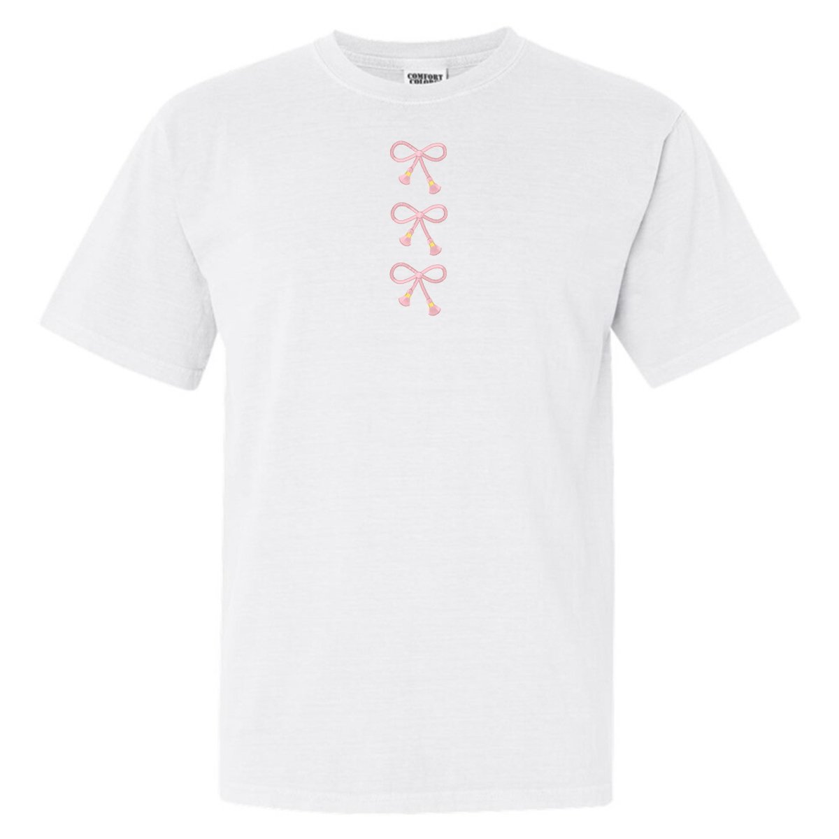 Embroidered Tasseled 'Bows' T-Shirt from United Monograms