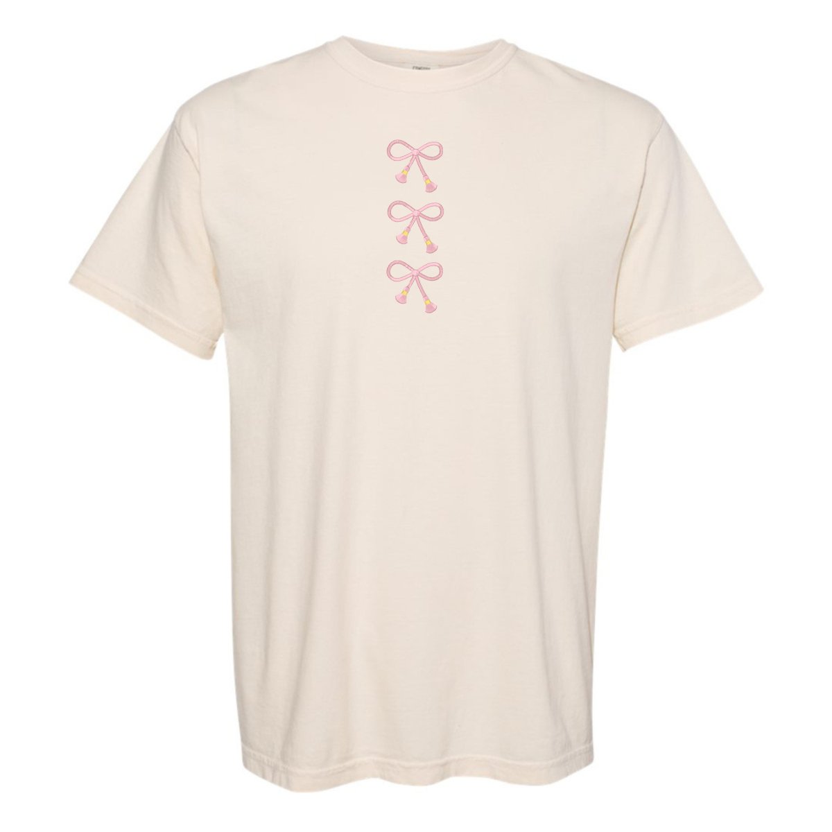Embroidered Tasseled 'Bows' T-Shirt from United Monograms