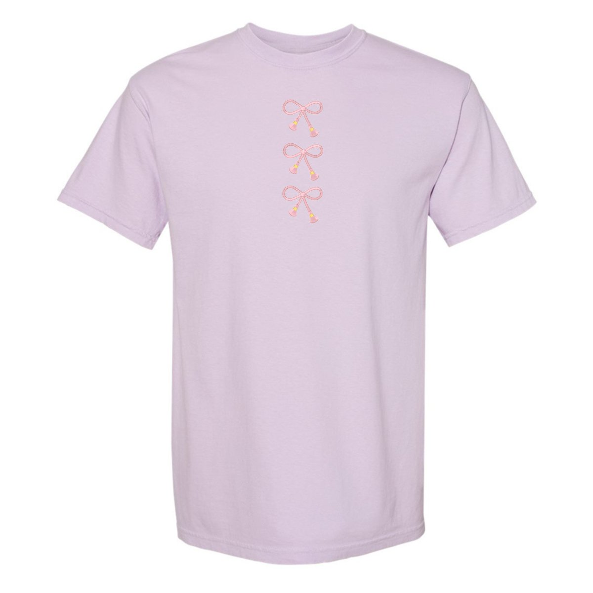 Embroidered Tasseled 'Bows' T-Shirt from United Monograms