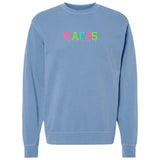 Embroidered Tasseled 'Margs' Cozy Crew from United Monograms