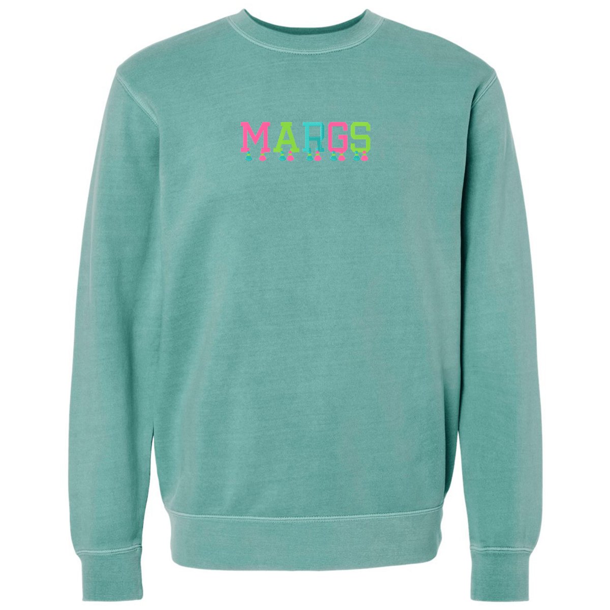 Embroidered Tasseled 'Margs' Cozy Crew from United Monograms