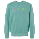 Embroidered Tasseled 'Margs' Cozy Crew from United Monograms