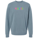 Embroidered Tasseled 'Margs' Cozy Crew from United Monograms