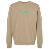 Embroidered Tasseled 'Margs' Cozy Crew from United Monograms