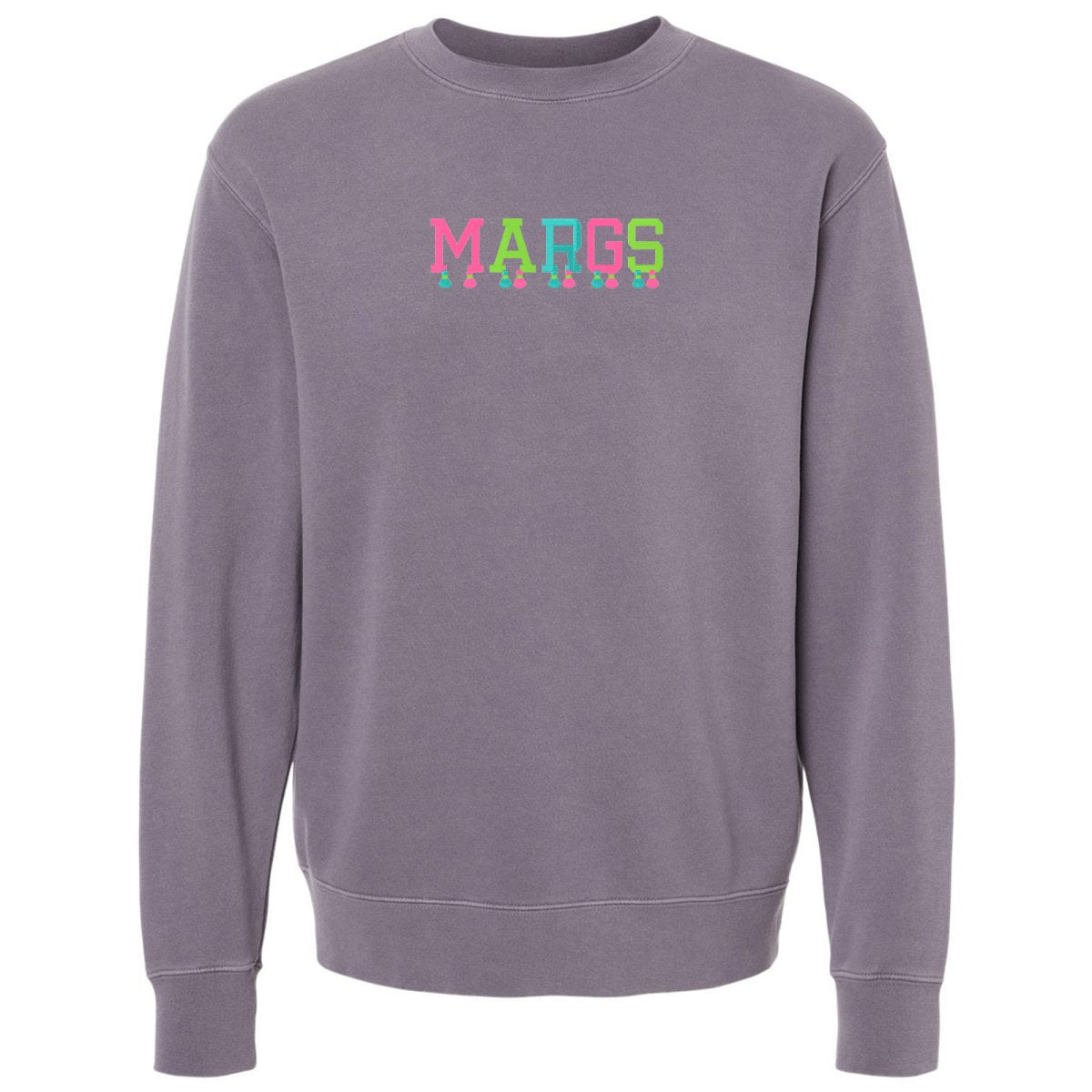 Embroidered Tasseled 'Margs' Cozy Crew from United Monograms
