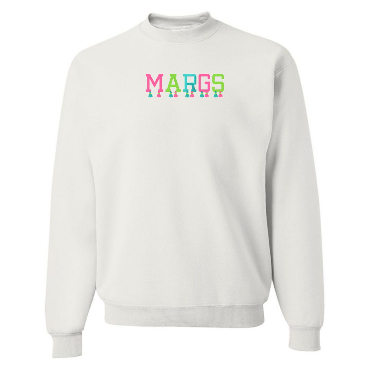 Embroidered Tasseled 'Margs' Sweatshirt from United Monograms