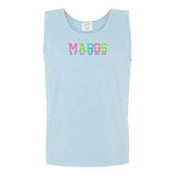 Embroidered Tasseled 'Margs' Tank Top from United Monograms