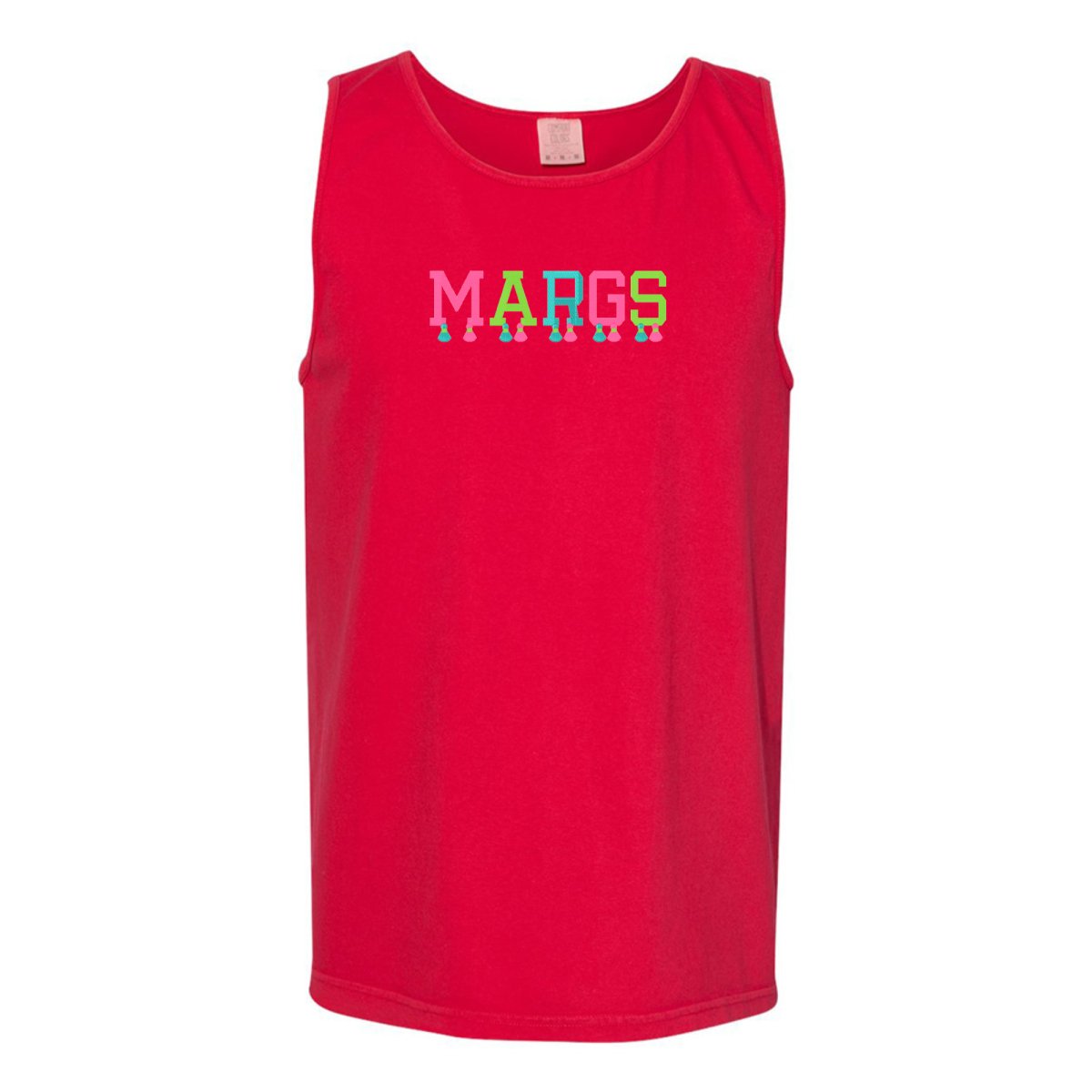 Embroidered Tasseled 'Margs' Tank Top from United Monograms