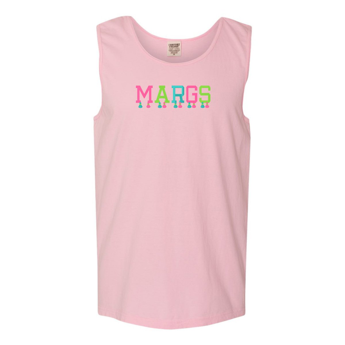 Embroidered Tasseled 'Margs' Tank Top from United Monograms