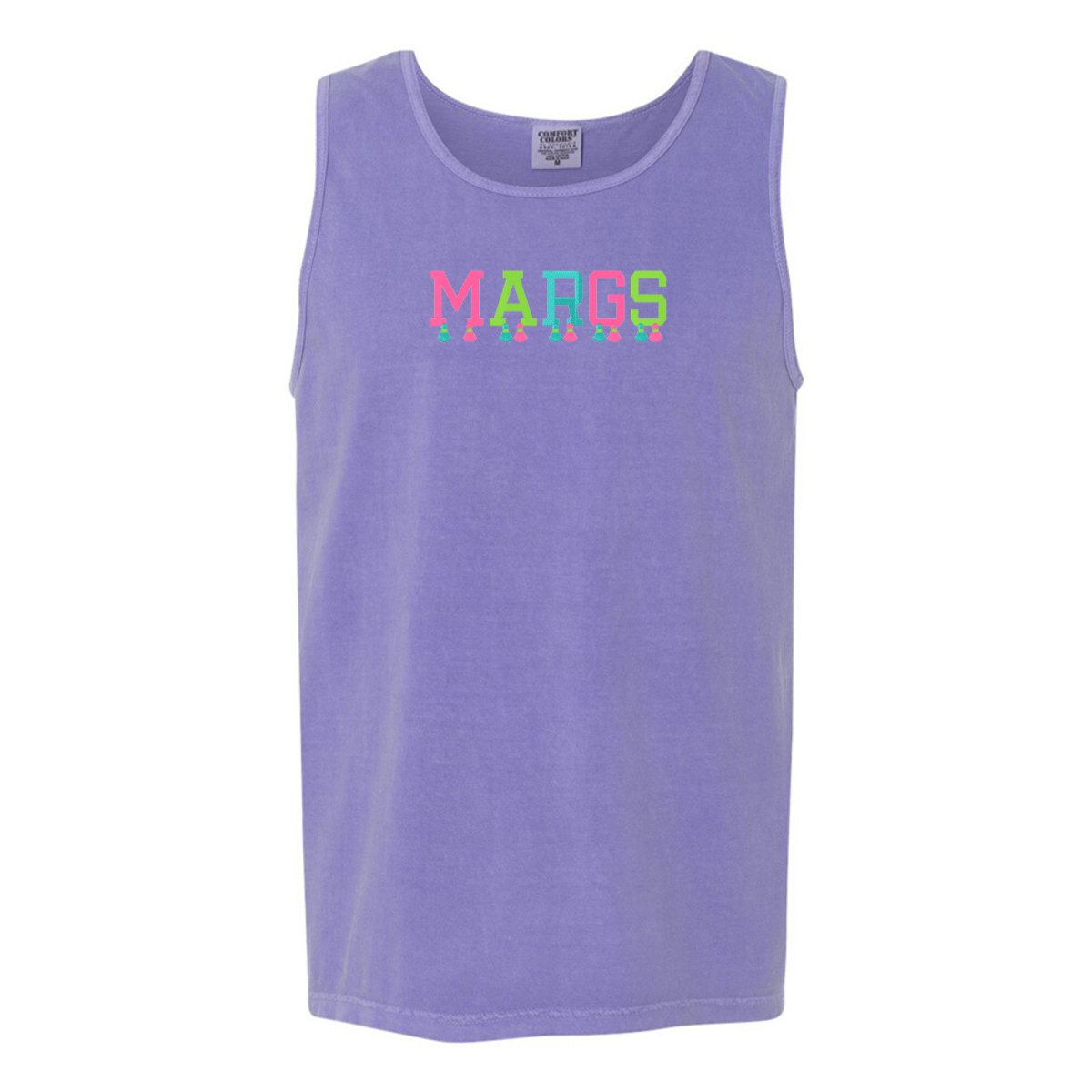 Embroidered Tasseled 'Margs' Tank Top from United Monograms