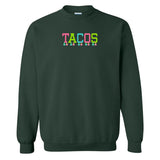 Embroidered Tasseled 'Tacos' Sweatshirt from United Monograms