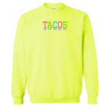 Embroidered Tasseled 'Tacos' Sweatshirt from United Monograms