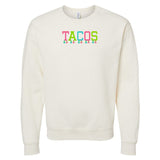 Embroidered Tasseled 'Tacos' Sweatshirt from United Monograms