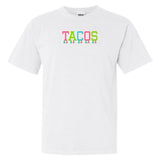 Embroidered Tasseled 'Tacos' T-Shirt from United Monograms
