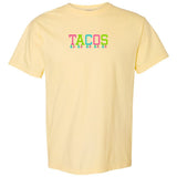 Embroidered Tasseled 'Tacos' T-Shirt from United Monograms