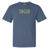 Embroidered Tasseled 'Tacos' T-Shirt from United Monograms