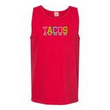 Embroidered Tasseled 'Tacos' Tank Top from United Monograms