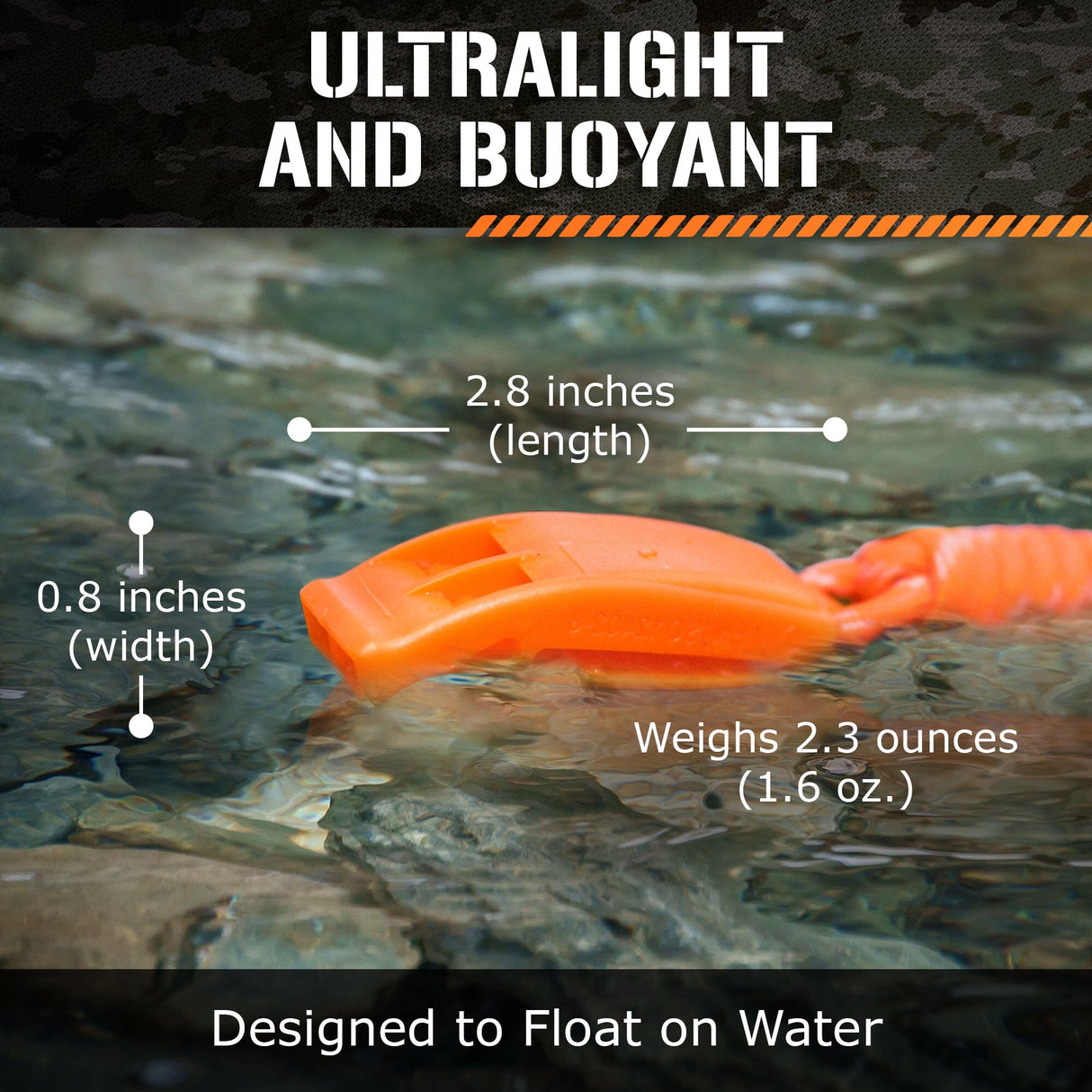 Emergency Whistles, 2-PACK from TITAN Survival