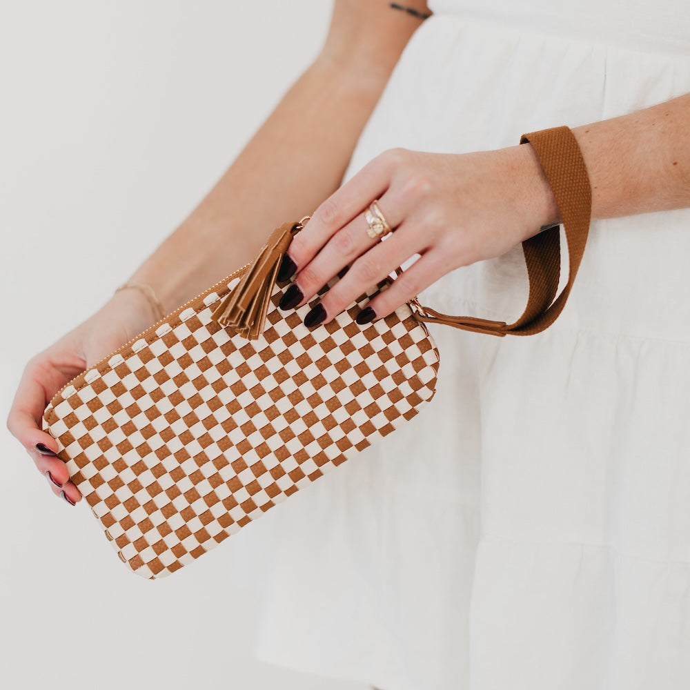 Emma Woven Clutch Wristlet from Pretty Simple