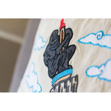 Empire State Hand-Embroidered Pillow from Quirks!