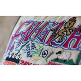 England Hand-Embroidered Pillow from Quirks!