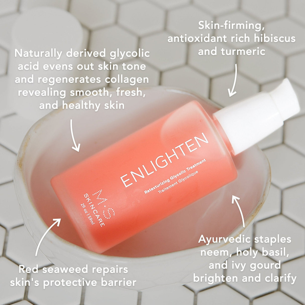 ENLIGHTEN | Retexturizing Glycolic Treatment from M.S. Skincare