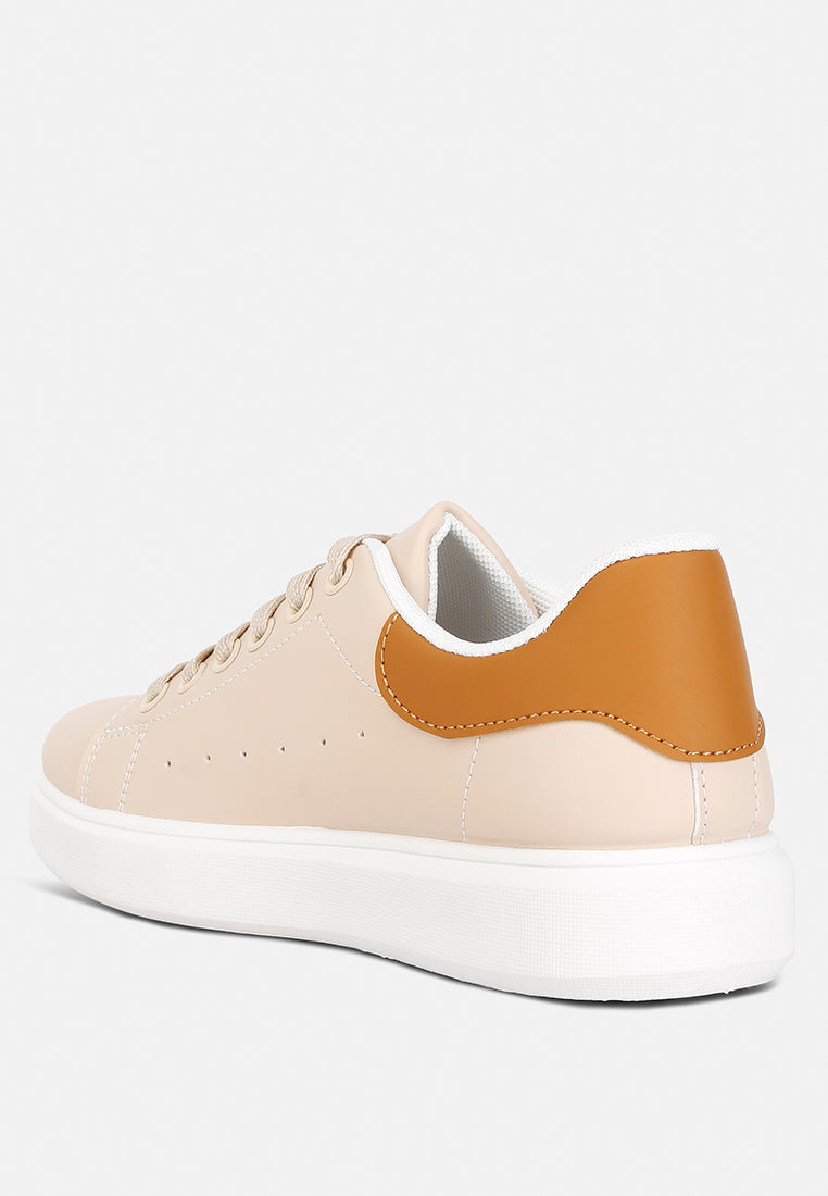 Enora Comfortable Lace Up Sneakers from London Rag International
