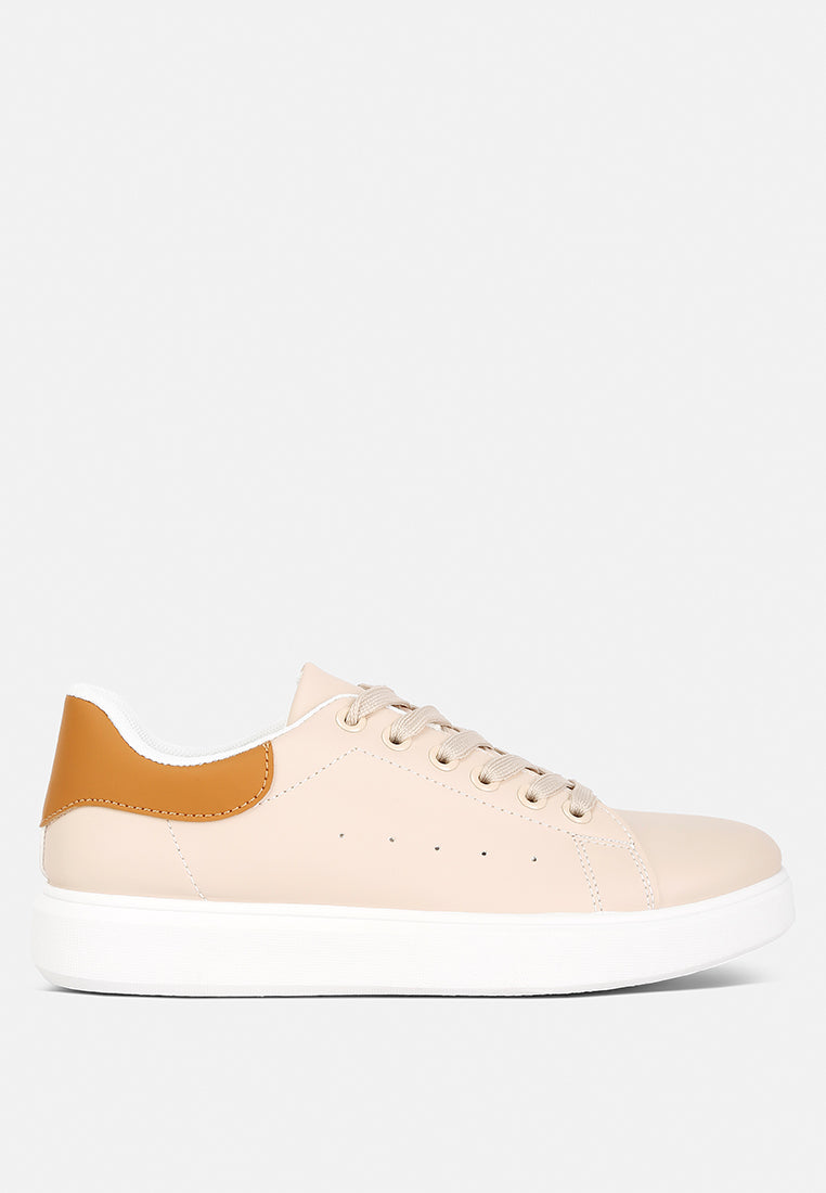 Enora Comfortable Lace Up Sneakers from London Rag International