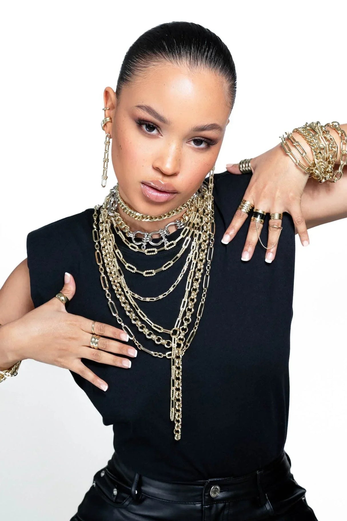 Enzo Double Layer Necklace from eklexic