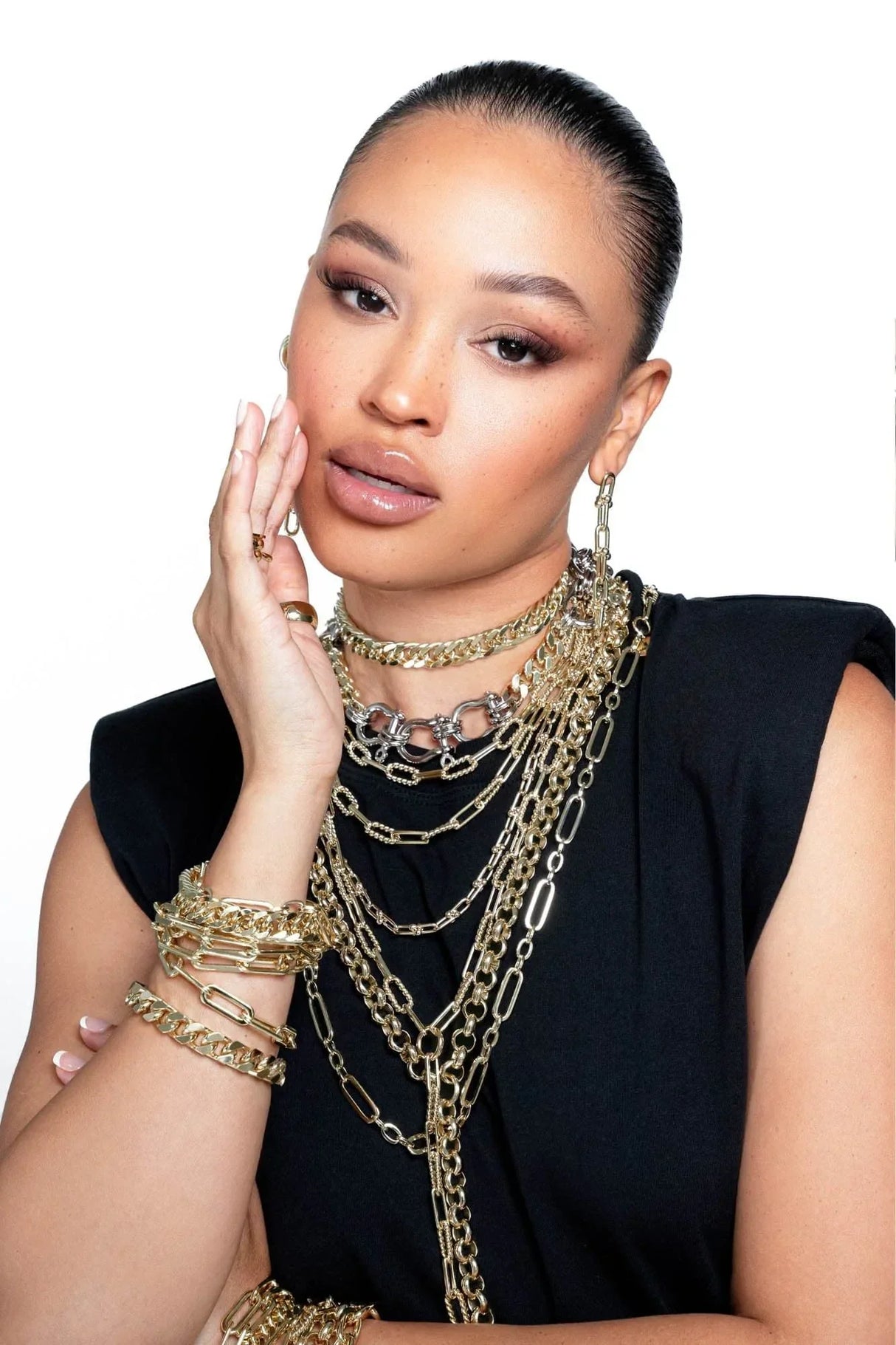 Enzo Double Layer Necklace from eklexic