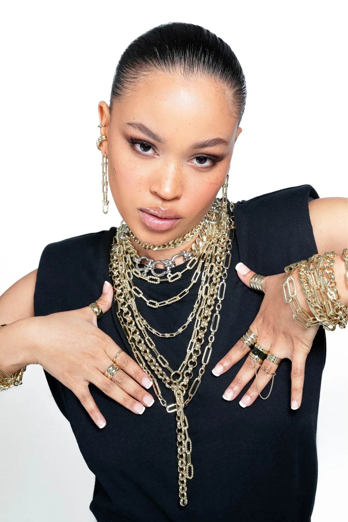 Enzo Double Layer Necklace from eklexic
