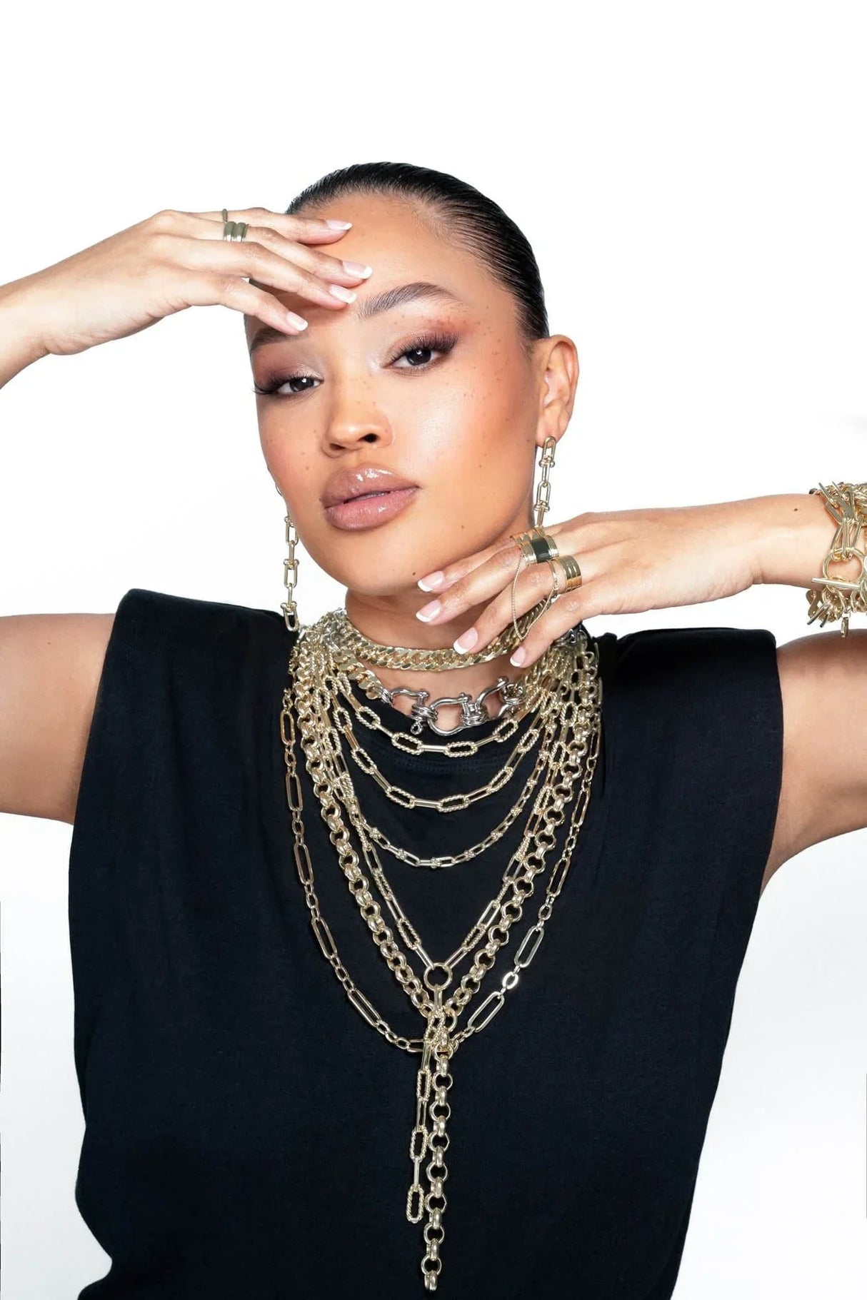 Enzo Double Layer Necklace from eklexic