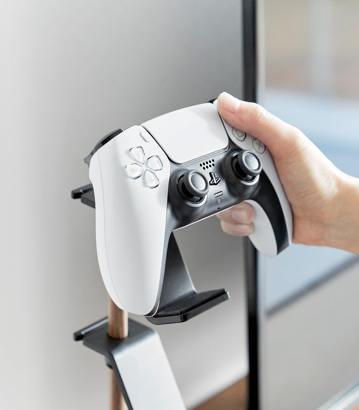 Controller Stand - Steel + Wood from Yamazaki Home