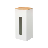 Two-Sided Tissue Case - Steel + Wood from Yamazaki Home