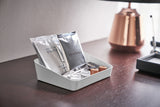 Vanity Tray - Angled - Two Sizes - Steel from Yamazaki Home