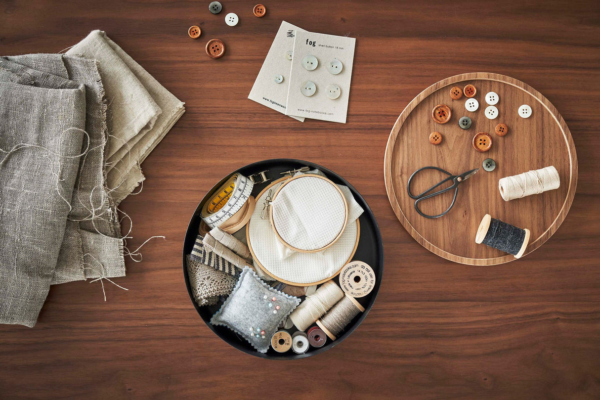 Storage Case - Two Sizes - Steel + Wood from Yamazaki Home